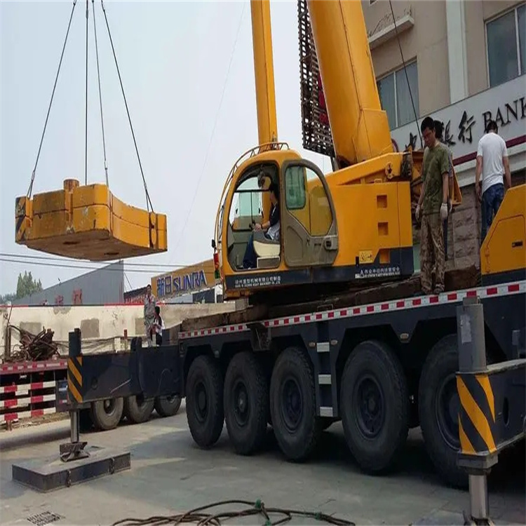 项城当地吊车出租|机器吊装|75吨|工厂搬迁服务